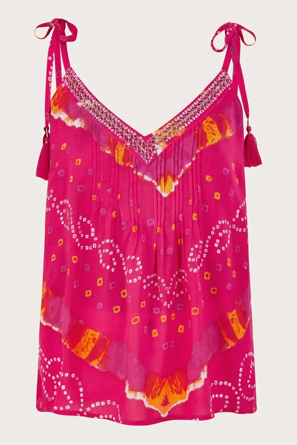 Bandhani Dye Cami Top