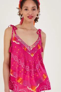 Bandhani Dye Cami Top
