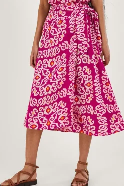 Bandhani Print Sarong Skirt