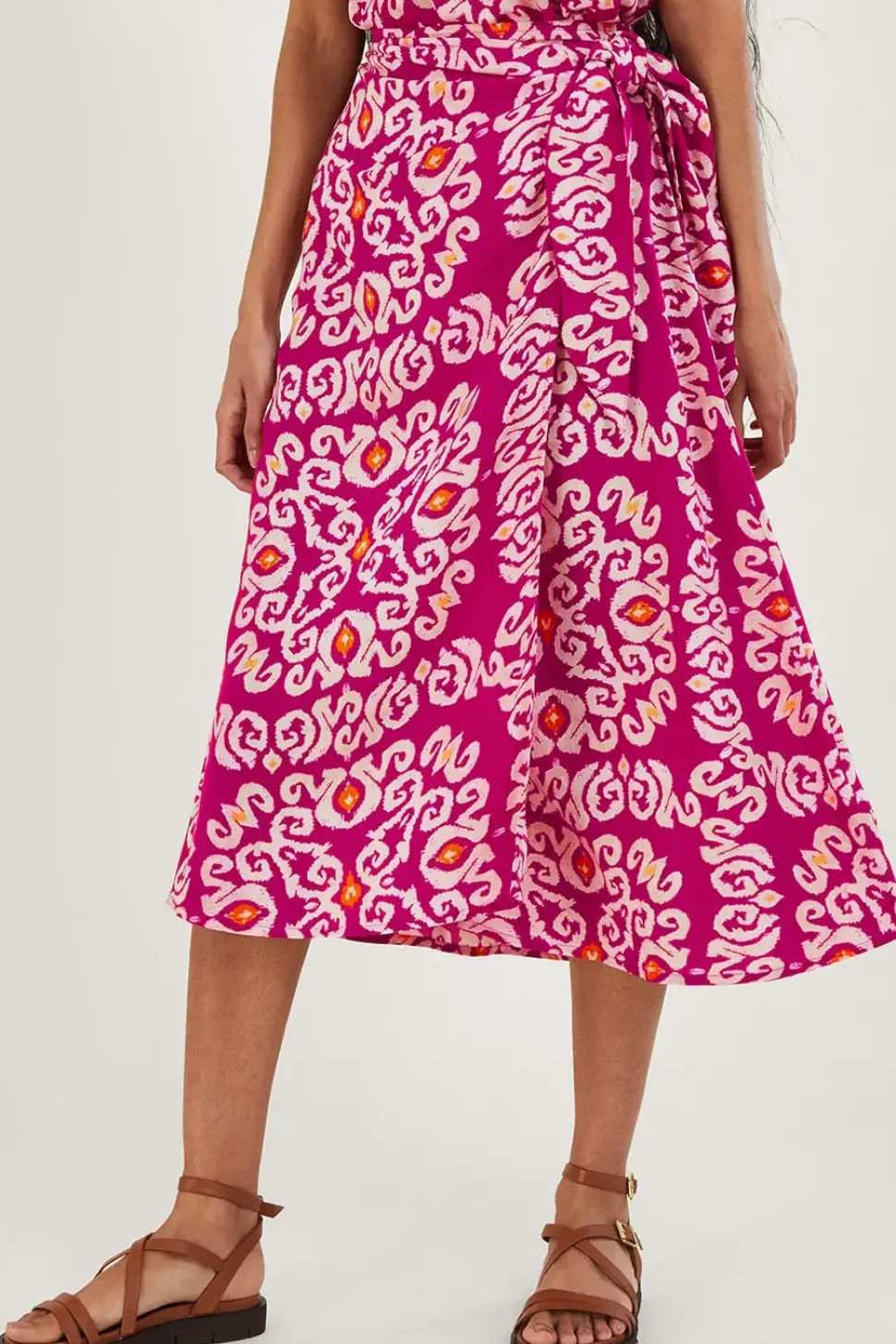 Bandhani Print Sarong Skirt