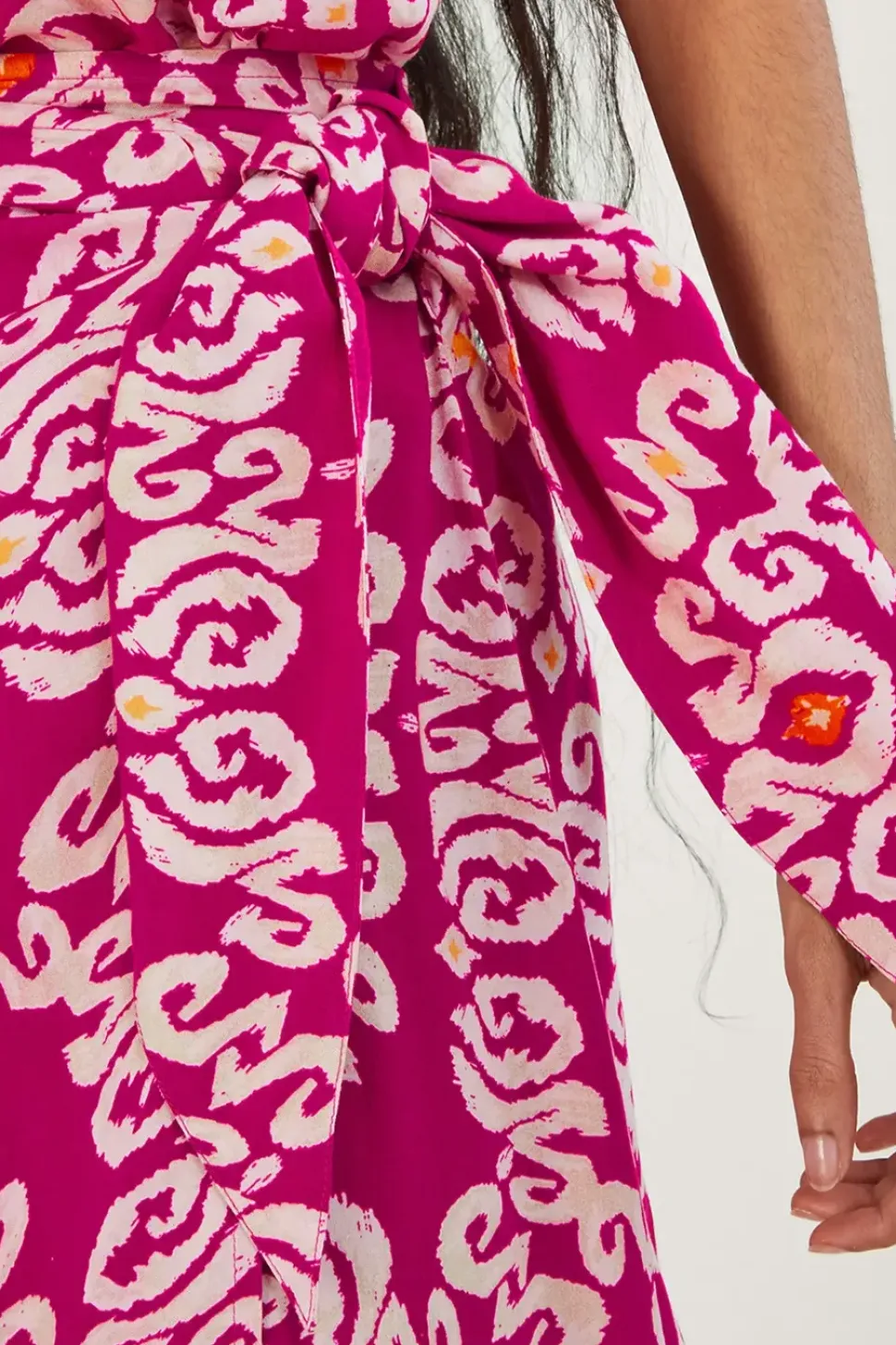 Bandhani Print Sarong Skirt