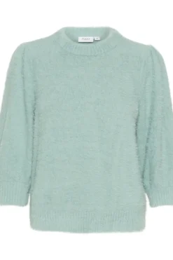 BanniSZ Fluffy Knit 3/4 Sleeves Pullover-