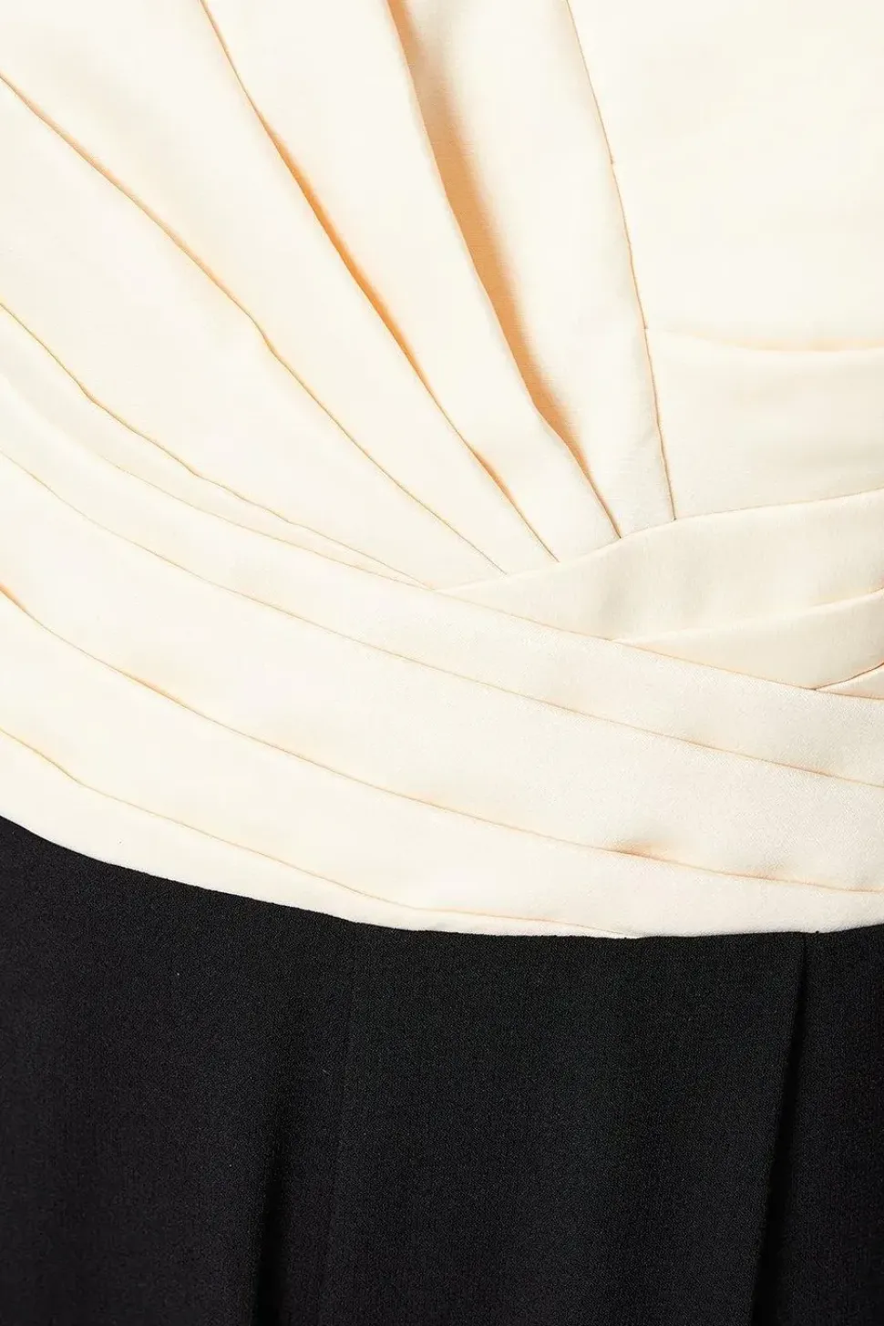 Bardot Jumpsuit With Pleated Bodice