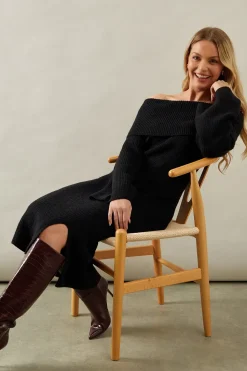 Bardot Midi Knitted Jumper Dress