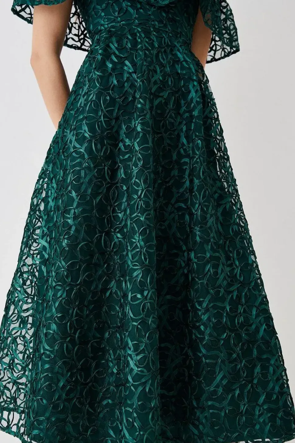 Bardot Overlayer Midi Dress