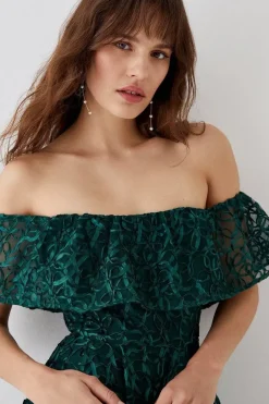 Bardot Overlayer Midi Dress