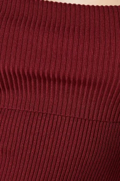 Bardot Ribbed Midi Jumper Dress