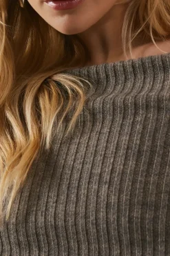 Bardot Slouchy Knitted Maxi Dress