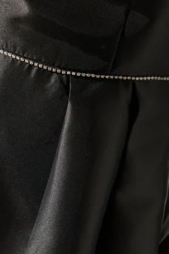 Bardot Twill Full Skirted With Diamante Trim Maxi Dress