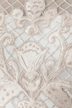 Baroque Embellished Angel Sleeve Two In One Bridesmaid Dress