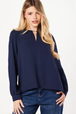 Bar Trim Overhead Blouse