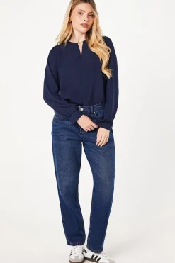 Bar Trim Overhead Blouse