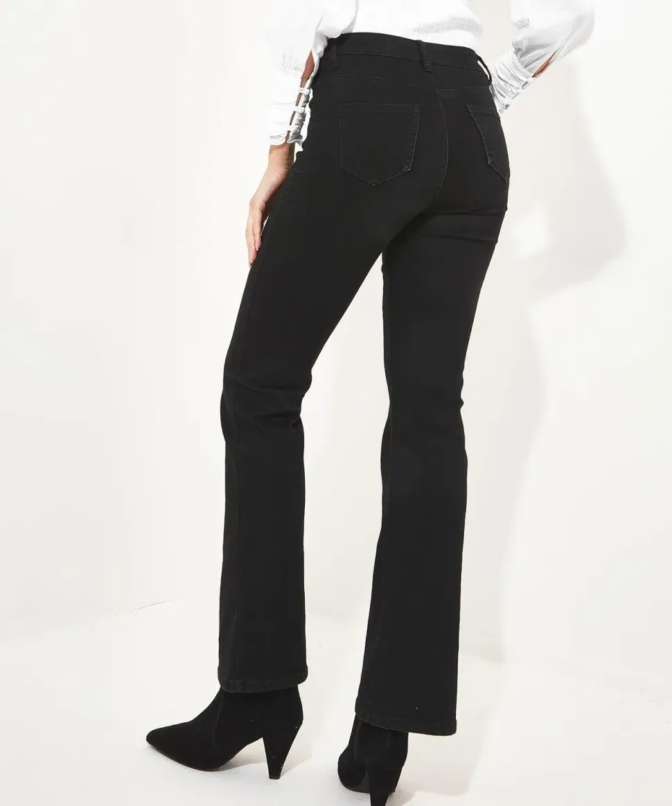 Basic Black Bootcut Flared Jeans