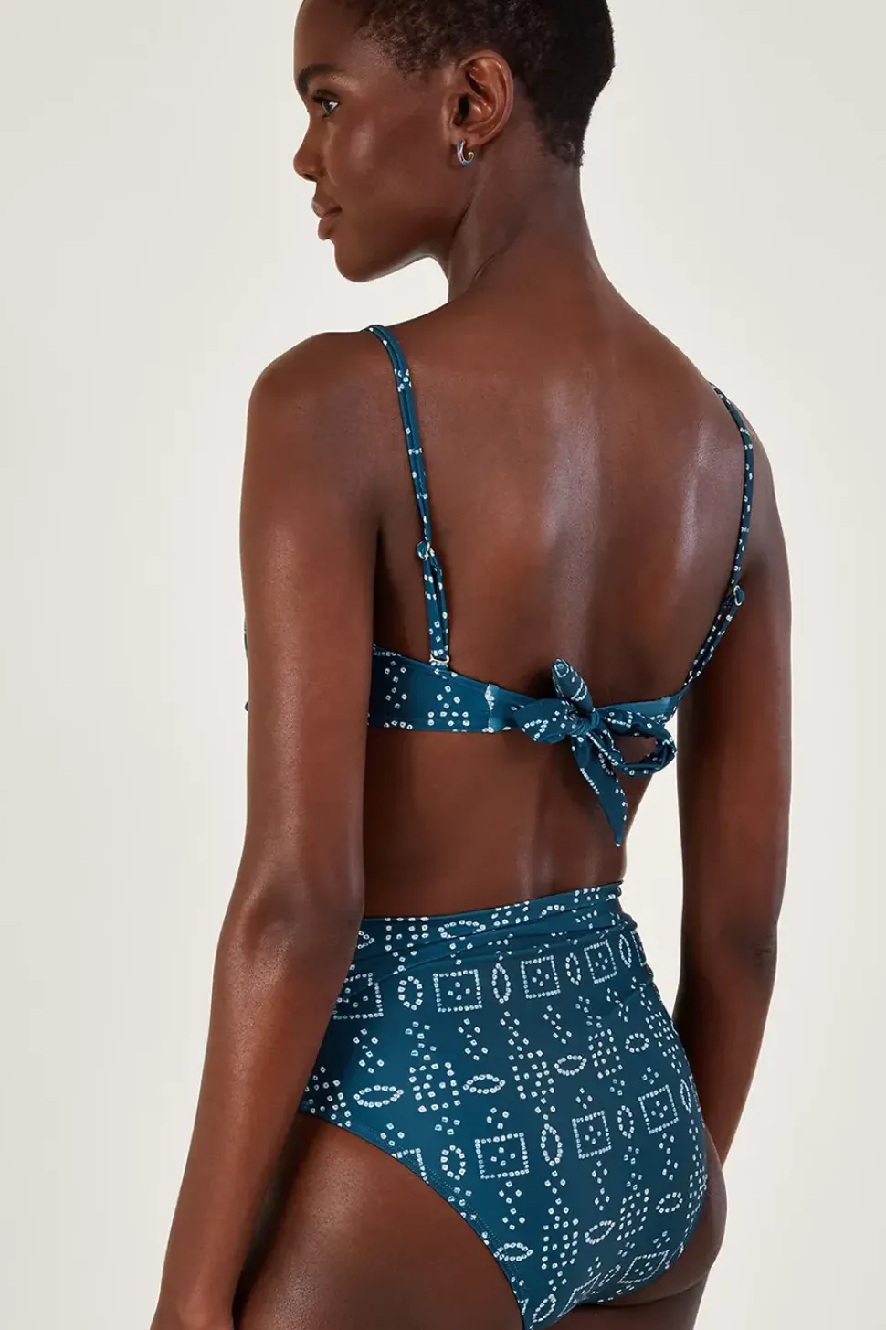 Batik Dye Print Bikini Bottoms