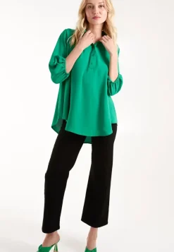 Batwing Shirt With 3/4 Sleeve