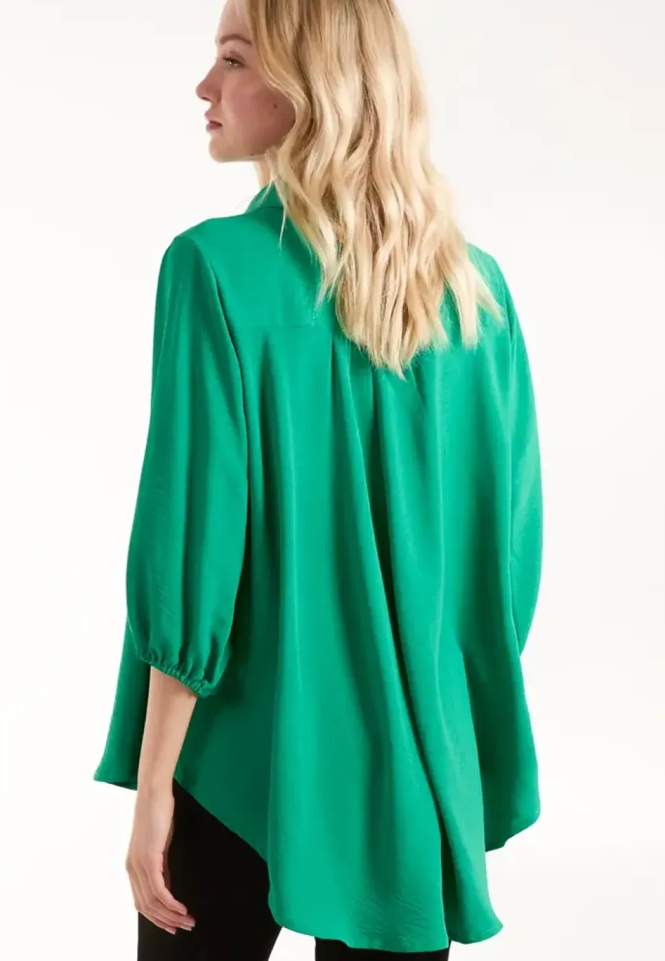 Batwing Shirt With 3/4 Sleeve