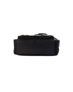 B Banner Nylon Crossbody Bag Black