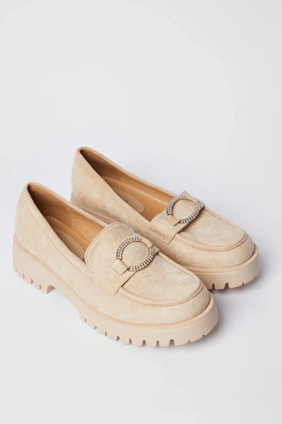 Becca Metal Ring Detail Chunky Loafers