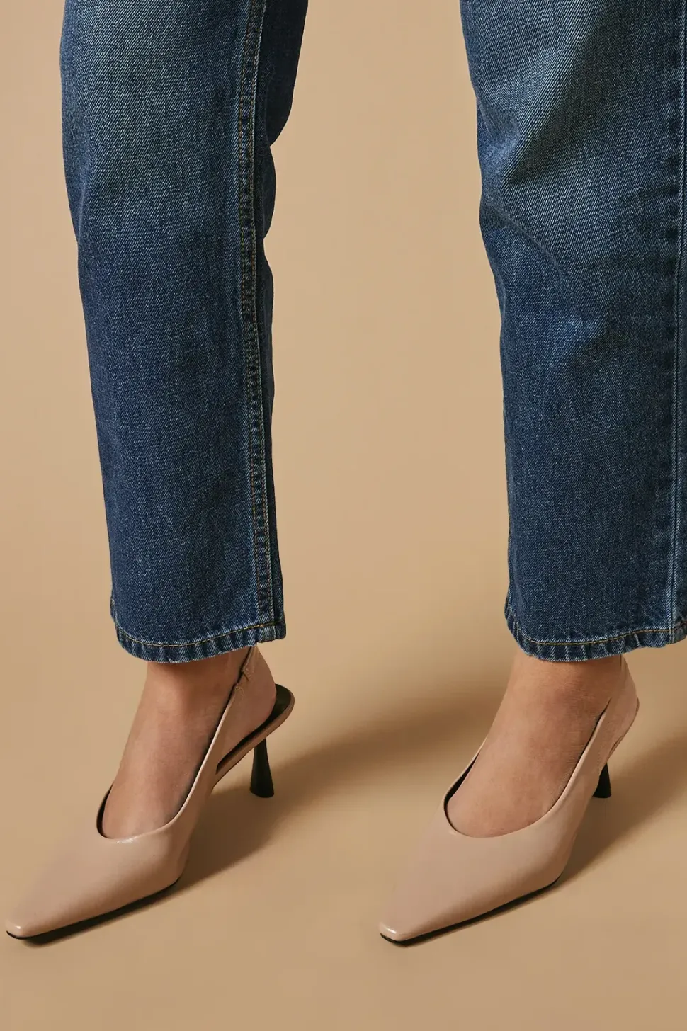 Bella Chisel Toe Slingback Medium Stiletto Heeled Shoe
