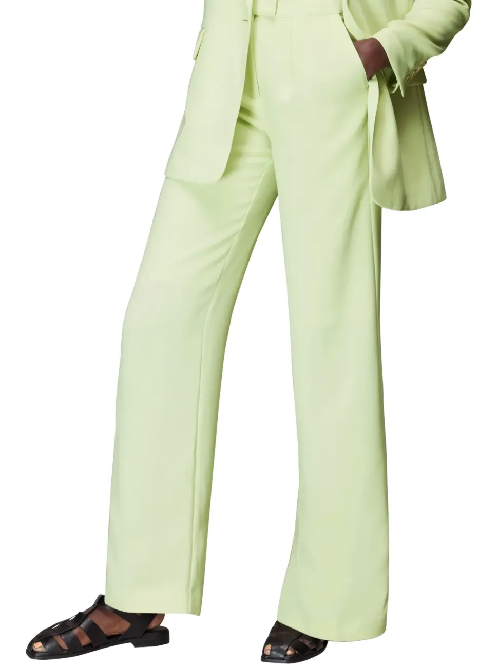 Bella Pleat Front Trouser-Plain