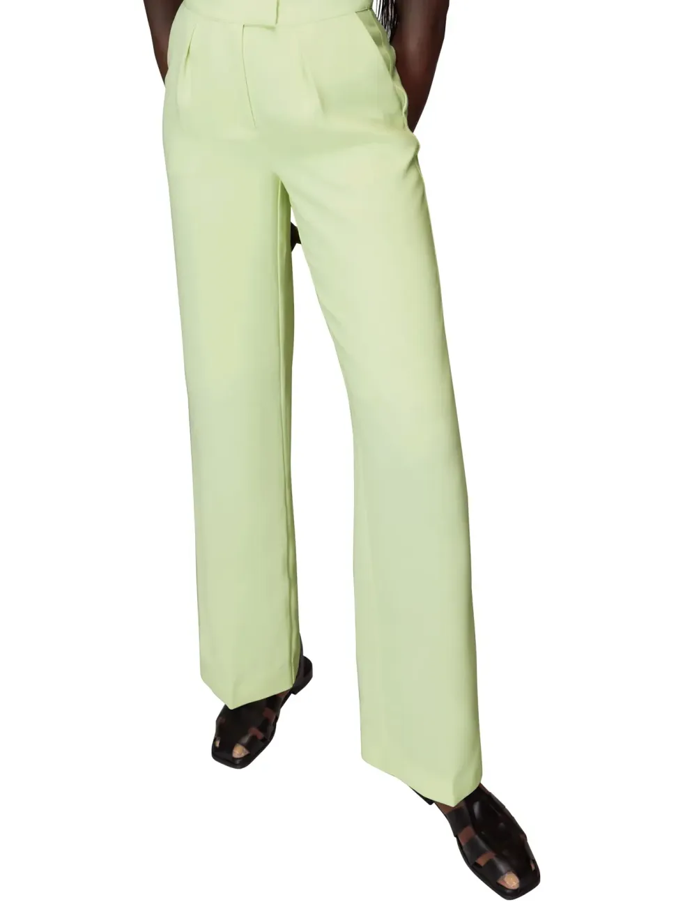 Bella Pleat Front Trouser-Plain