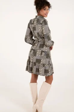 Belted Mini Shirt Dress