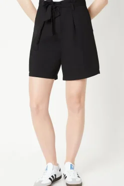 Belted Paperbag Waist Shorts