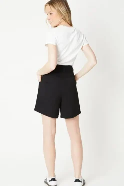 Belted Paperbag Waist Shorts