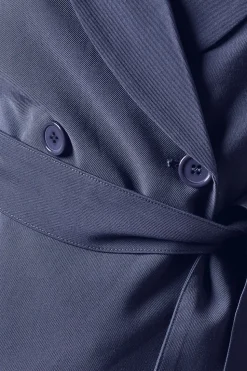 Belted Shawl Collar Blazer