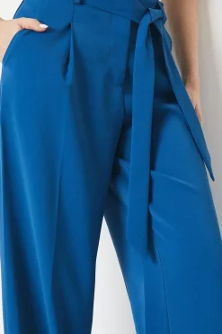 Belted Wide Leg Trouser