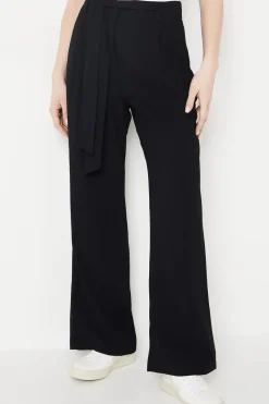 Belted Wide Leg Trouser