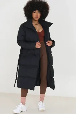 Belted Wrap Puffer Jacket