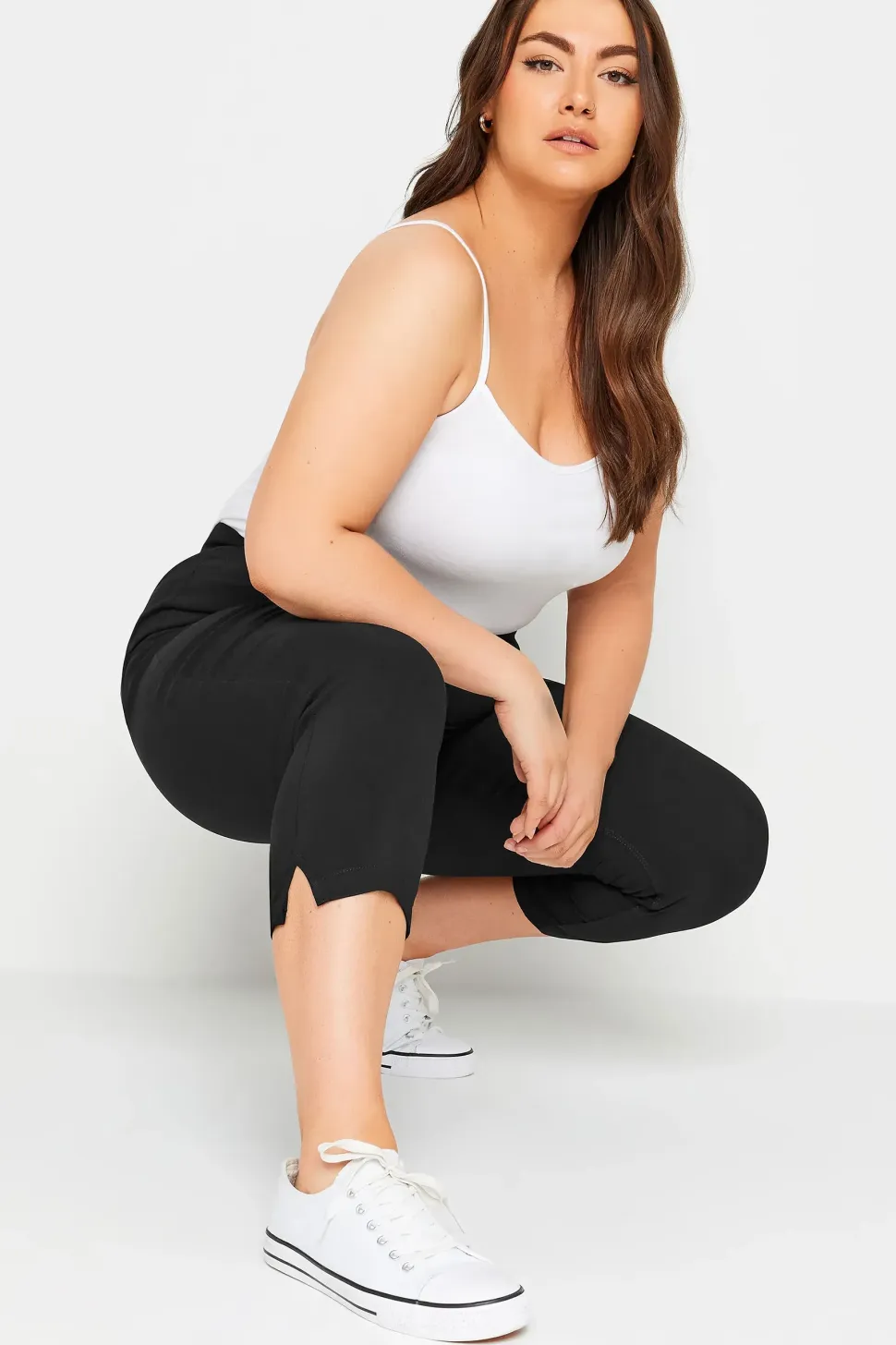 Bengaline Cropped Pull On Trousers