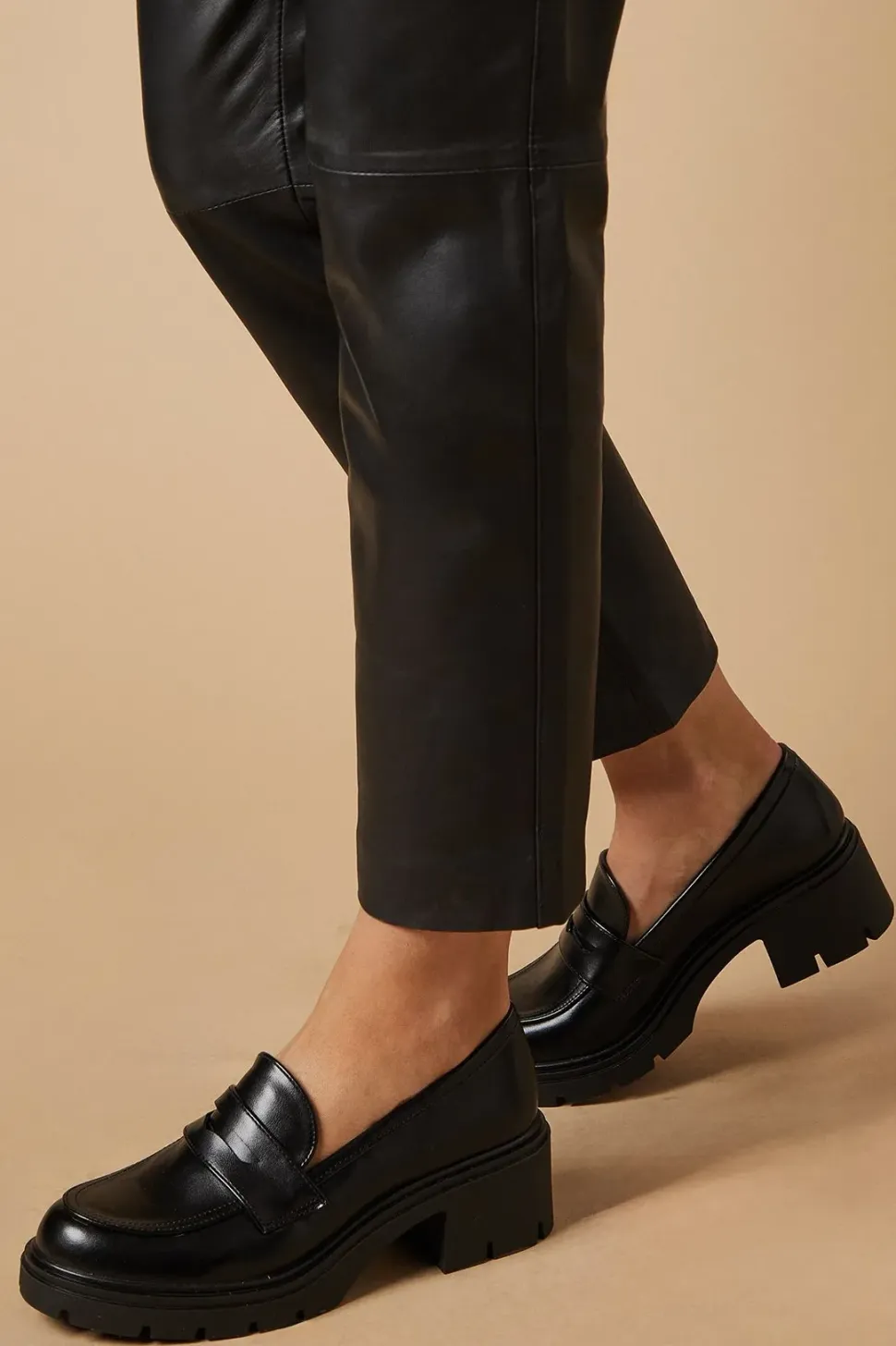 Berit Medium Heel Chunky Penny Loafer