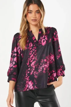 Berry Animal Overhead Blouse