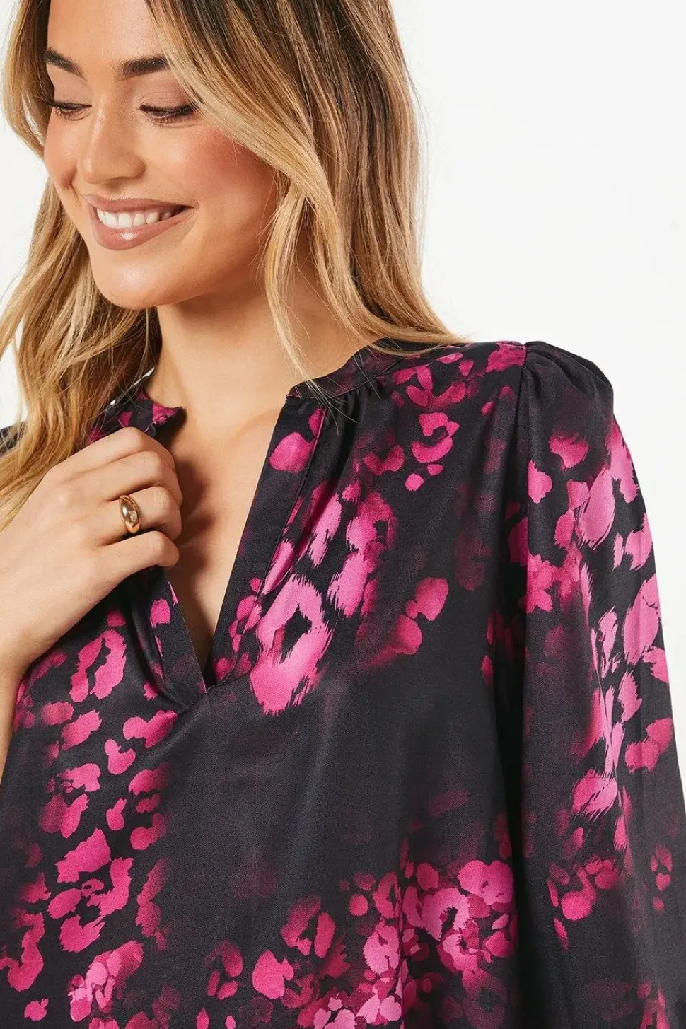 Berry Animal Overhead Blouse
