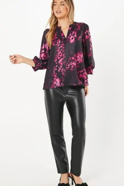 Berry Animal Overhead Blouse