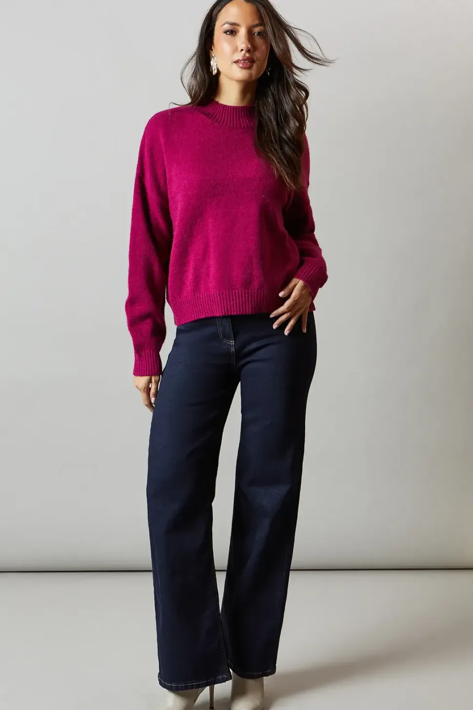 Berry High Neck Jumper