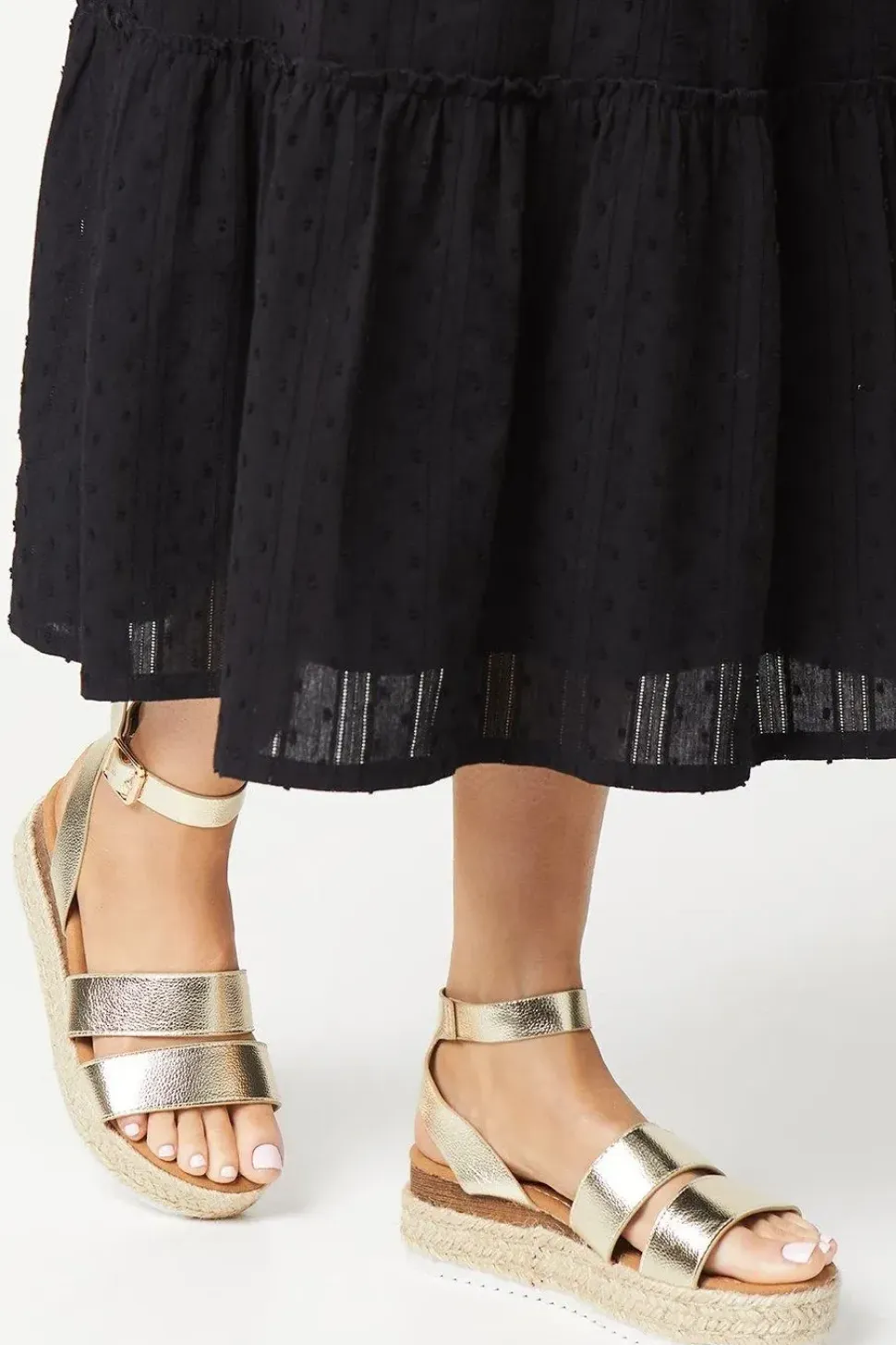 Bertie Chunky Double Strap Flatform Wedge Sandals