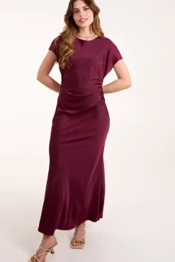Bias Cut Batwing Slip Dress