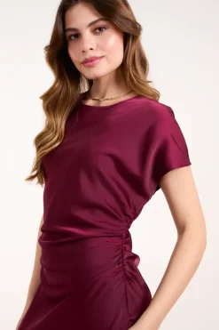 Bias Cut Batwing Slip Dress