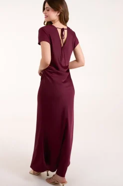 Bias Cut Batwing Slip Dress