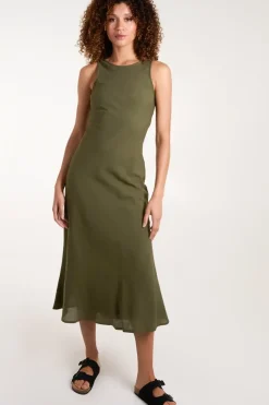 Bias Cut Midi Dress