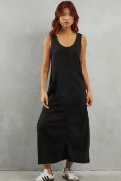 Binding Detail Sleeveless Dress