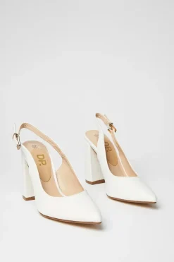 Binx High Block Heel Slingback Court Shoes