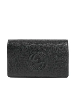 Black Leather Crossbody Bag