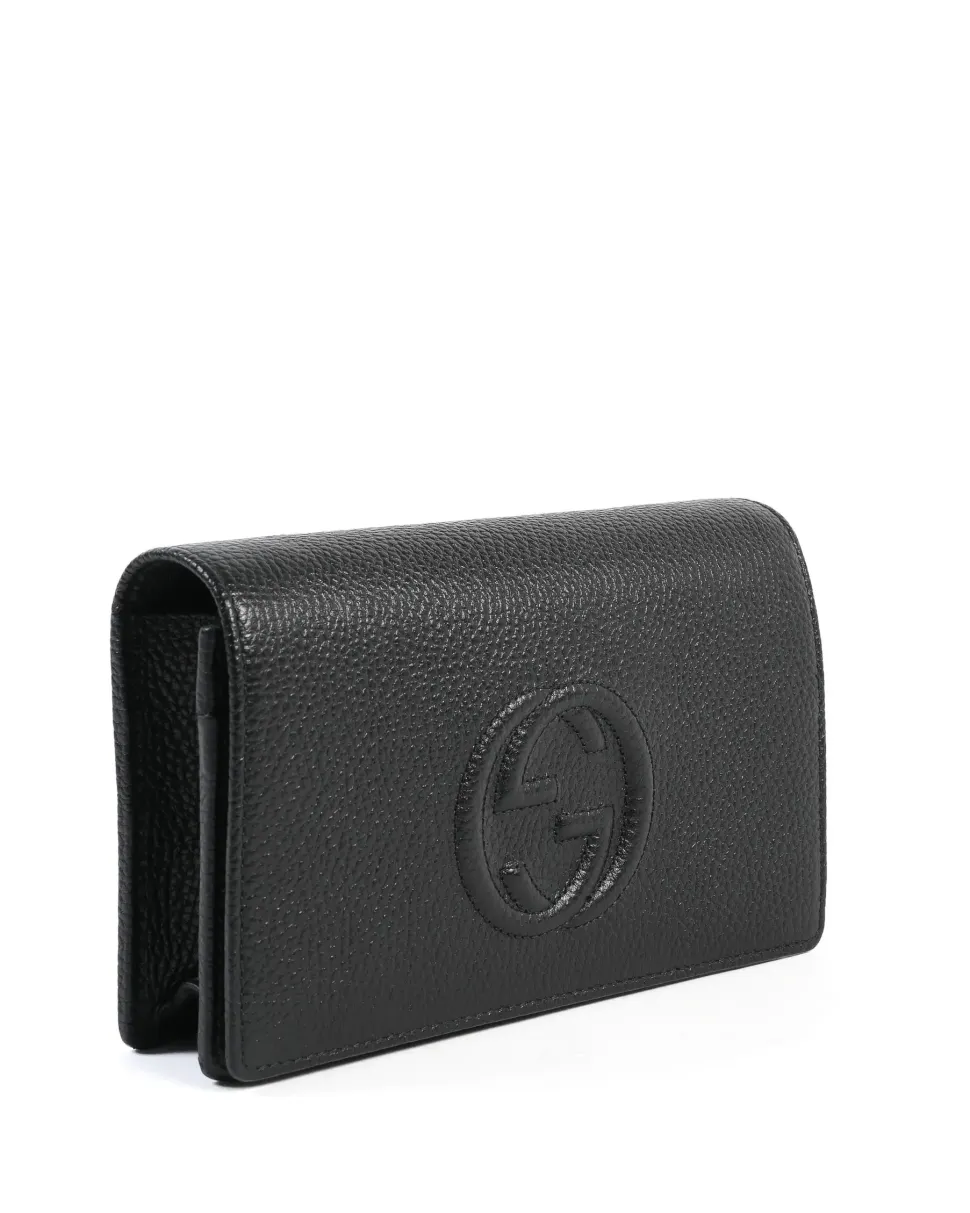 Black Leather Crossbody Bag