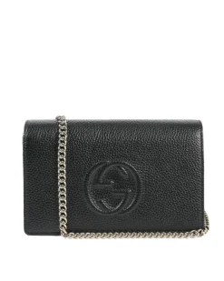 Black Leather Crossbody Bag