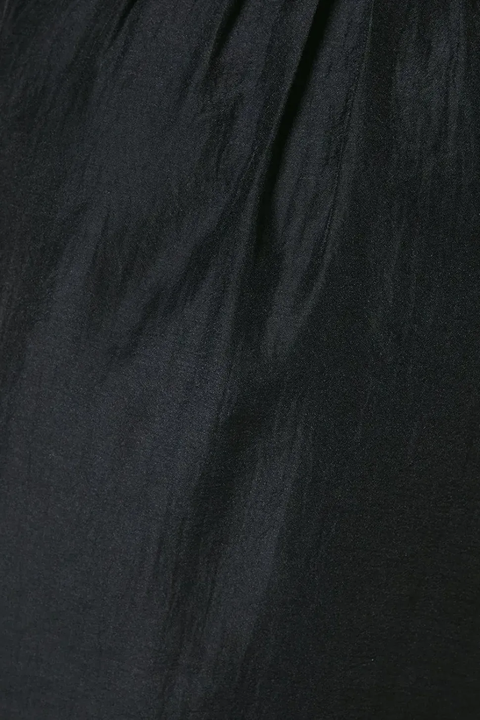 Black Pleat Neck Top
