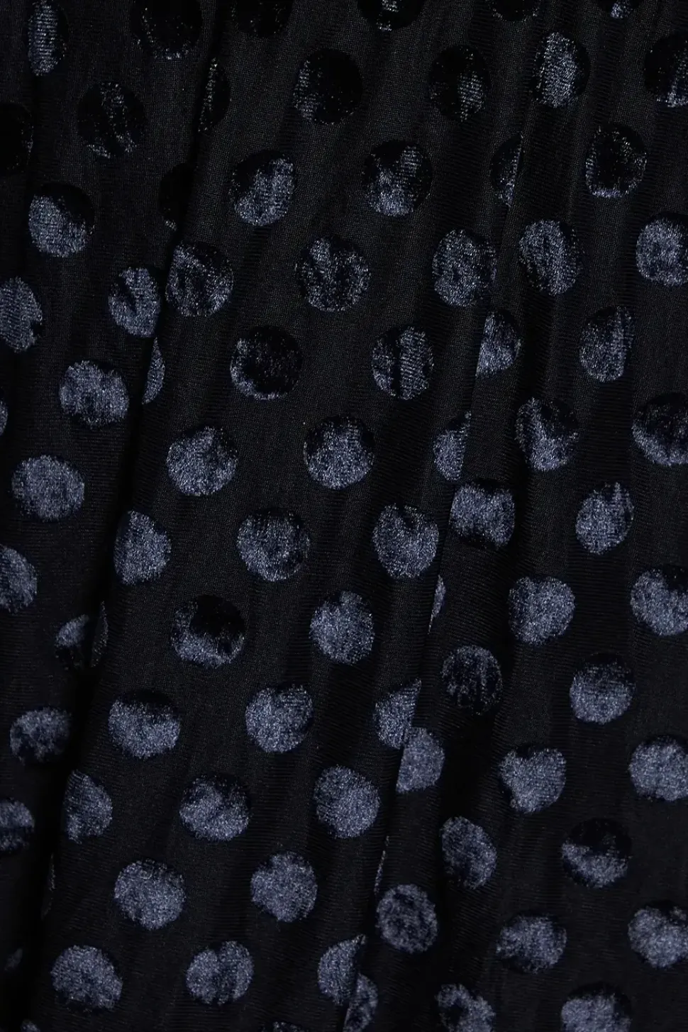 Black Spot Devore Long Sleeve Mini Dress